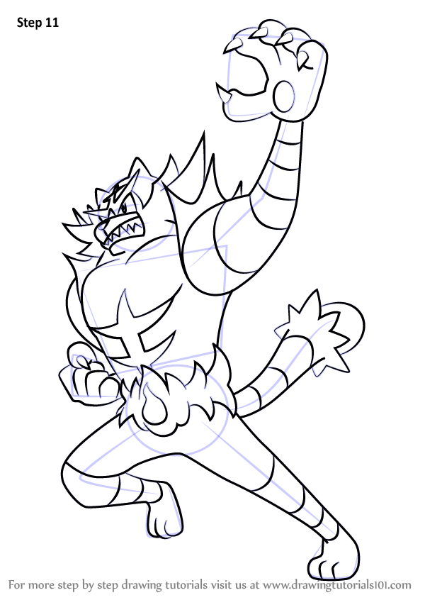 Learn How To Draw Incineroar From Pokemon Sun And Moon Pokemon Sun And Moon Step By Step Drawing Tutorial Pokemon Coloring Pages Pokemon Sun Pokemon Sketch Coloring Home