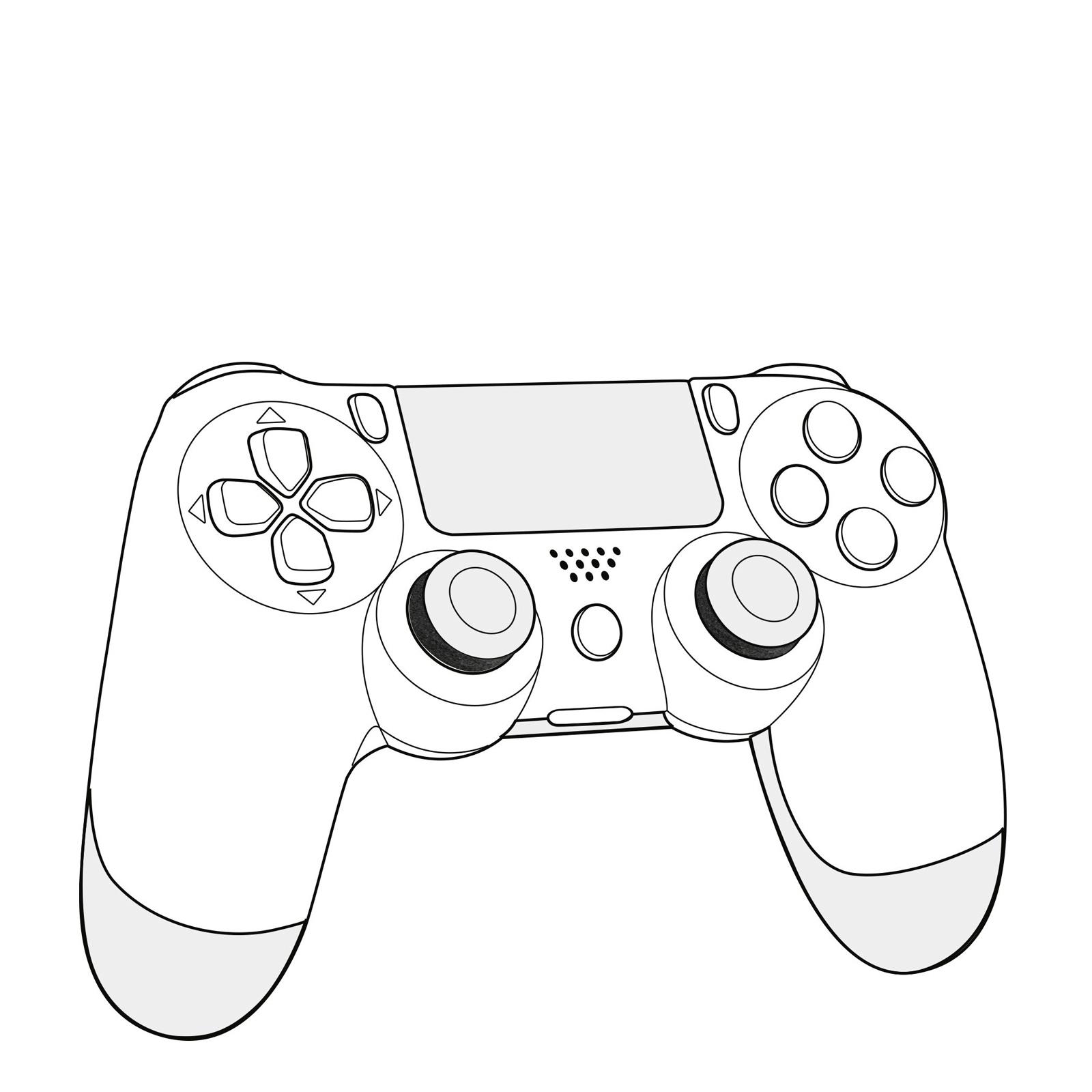 Images Of Video Game Controller Drawing Ps4 Coloring Home