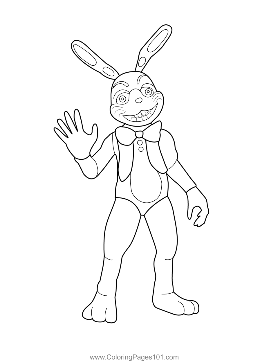 Glitchtrap FNAF Coloring Page for Kids - Free Five Nights at Freddy's  Printable Coloring Pages Online for Kids - ColoringPages101.com | Coloring  Pages for Kids