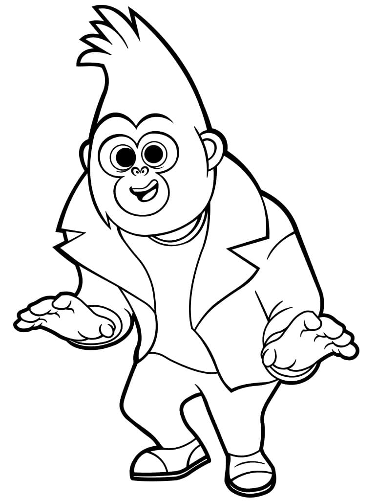 Sing 2 Johnny Coloring Page - Free Printable Coloring Pages for Kids