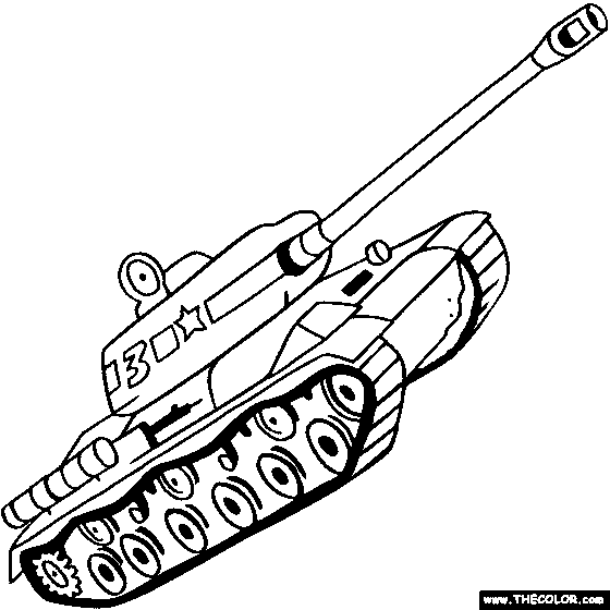 Tanks Online Coloring Pages