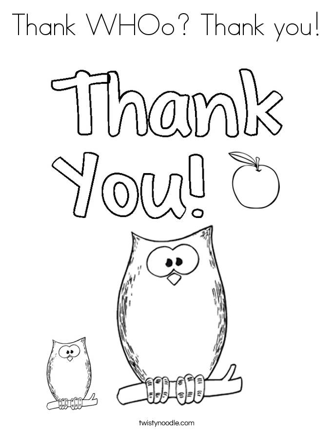 Thank You Coloring Pages - Coloring Home
