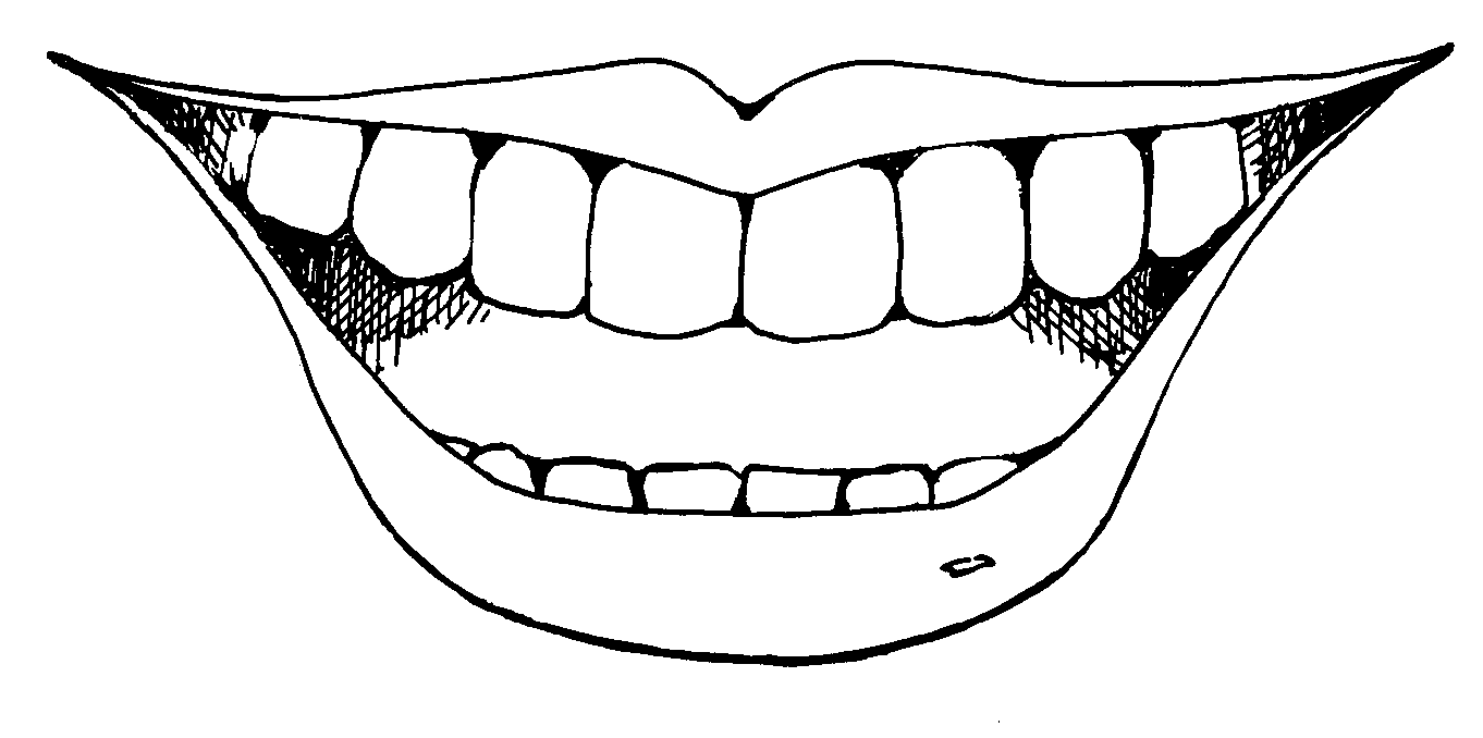 Smile Mouth Black And White Clipart Images Download - Free ...