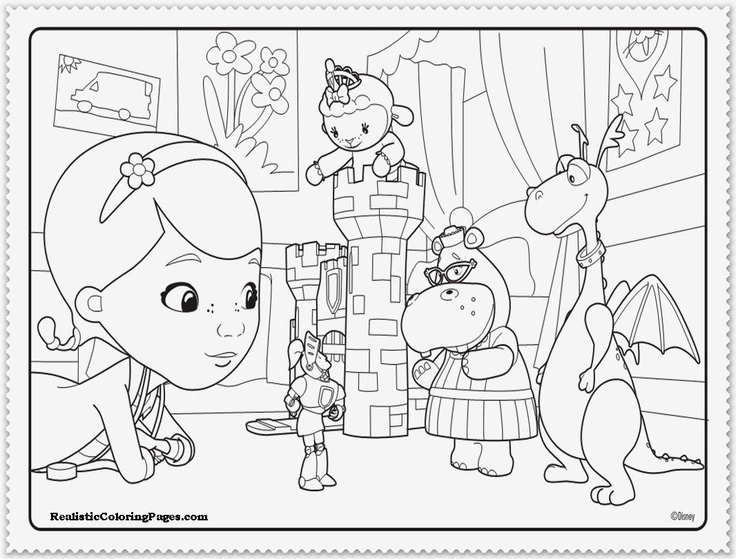 Doc Mcstuffins Coloring Page Doc mcstuffins coloring pages Cartoons