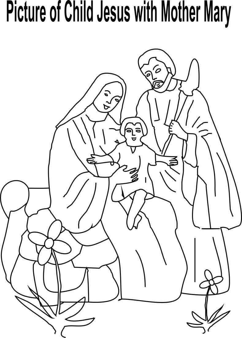 8 Pics of Free Printable Coloring Page Mary Mother Of Jesus ...