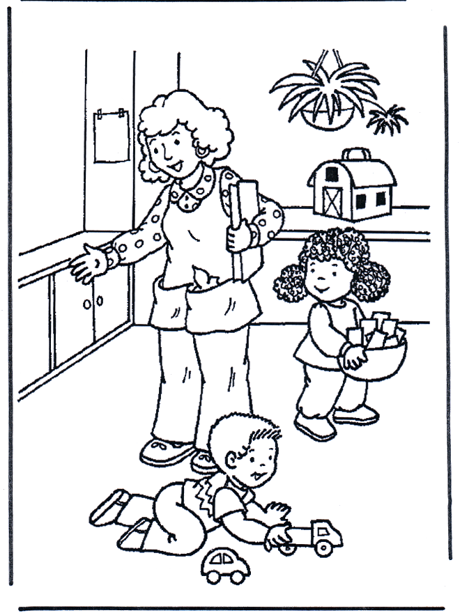 Coloring Pages Children Playing - Coloring Home