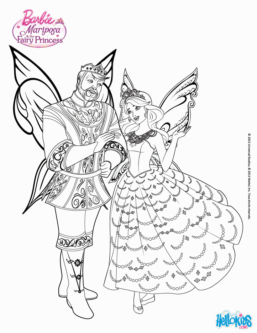 BARBIE MARIPOSA coloring pages - Righting a Wrong