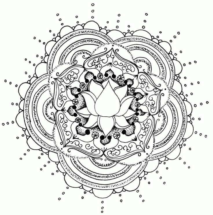 12 Typical Coloring Pages for Adults Mandala