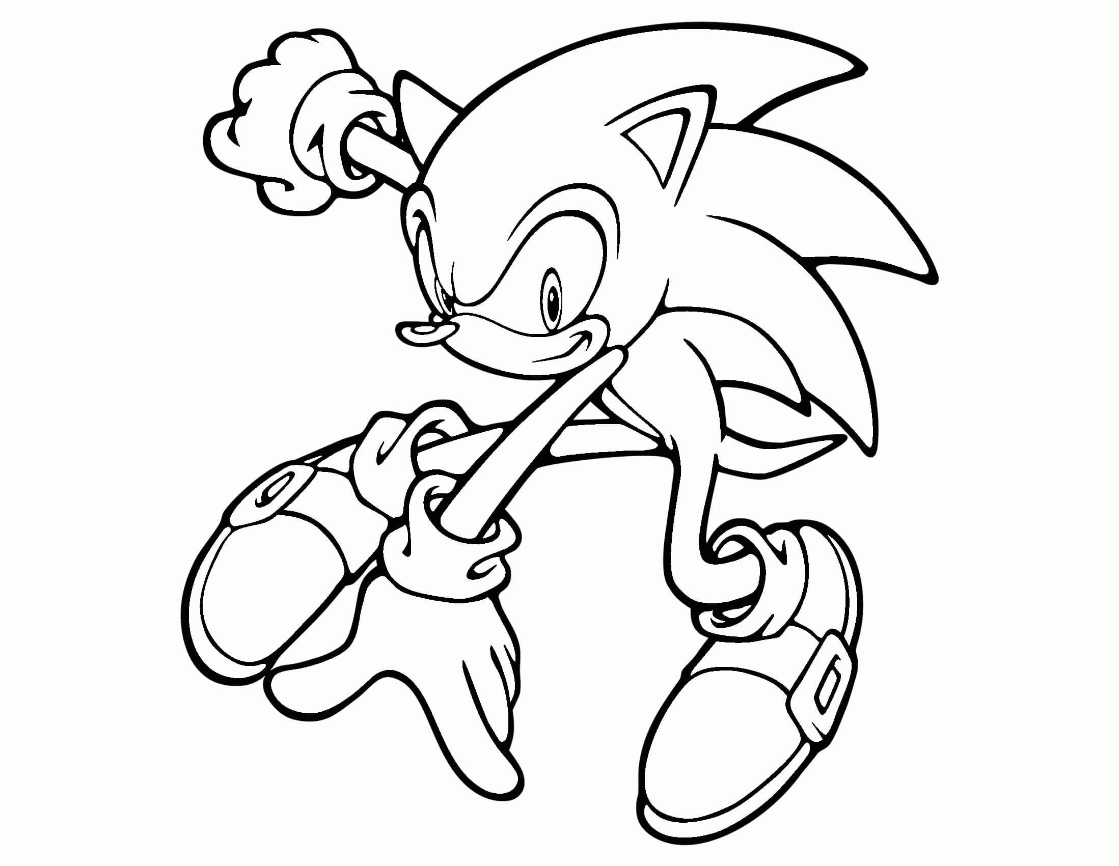 Sonic Coloring Pages To Print Free Sonic The Werehog Coloring ...