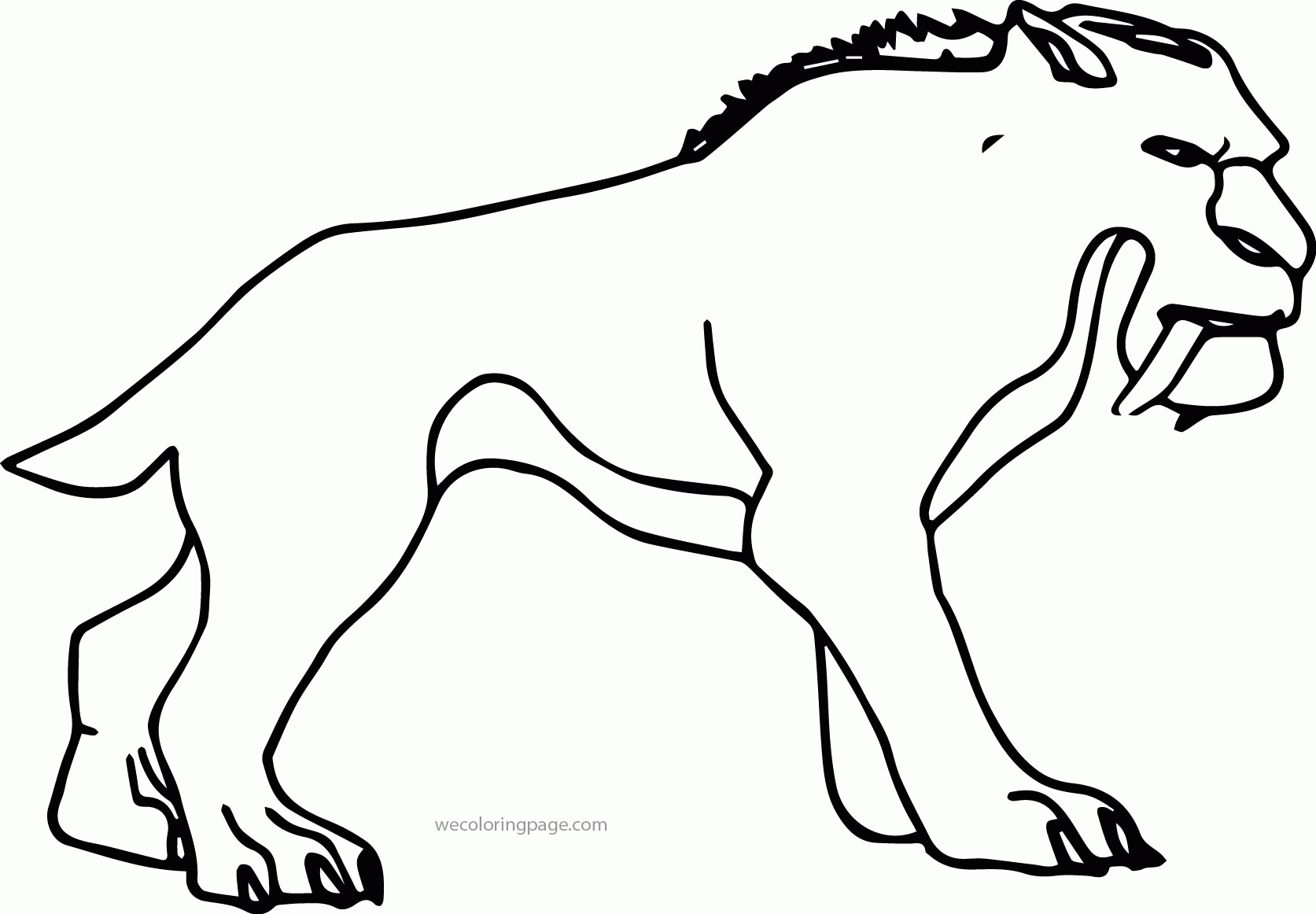 Ice Age Diego Coloring Page | Wecoloringpage