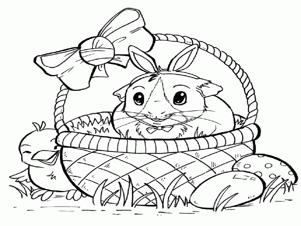 Cute Baby Guinea Pig Coloring Pages : Free Guinea Pig Coloring Pages