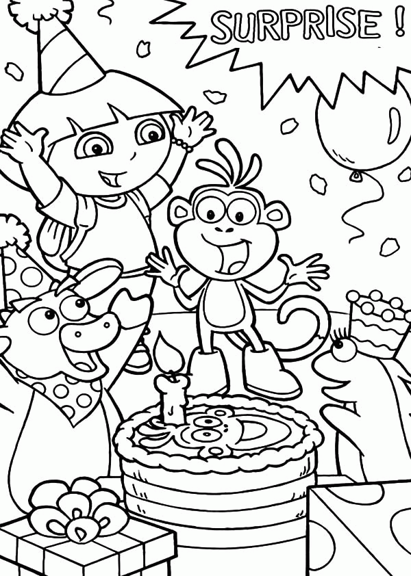 Download Coloring Pages Birthday Party - Coloring Home