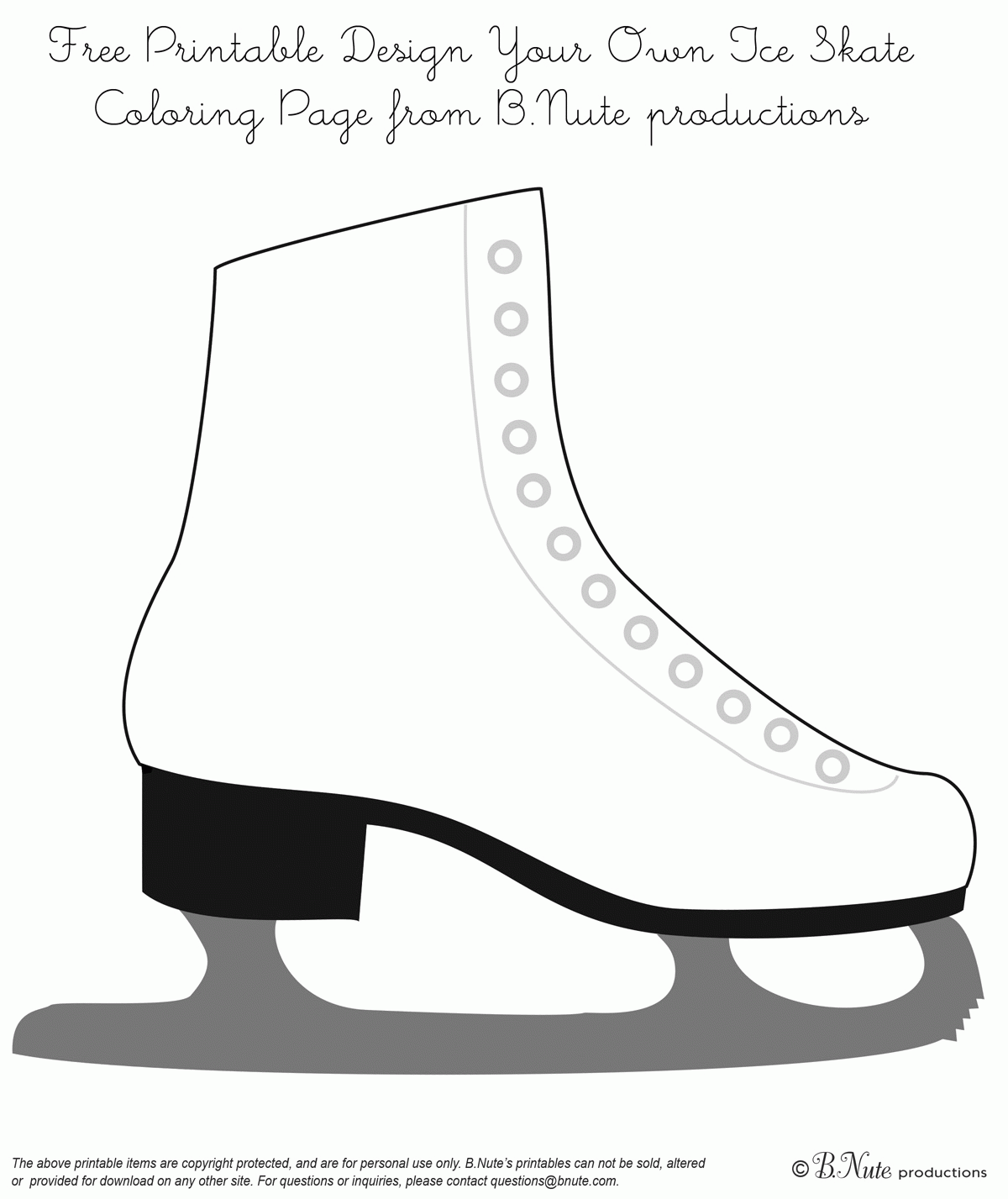Best Photos of Ice Skate Coloring Page - Ice Skating Coloring ...