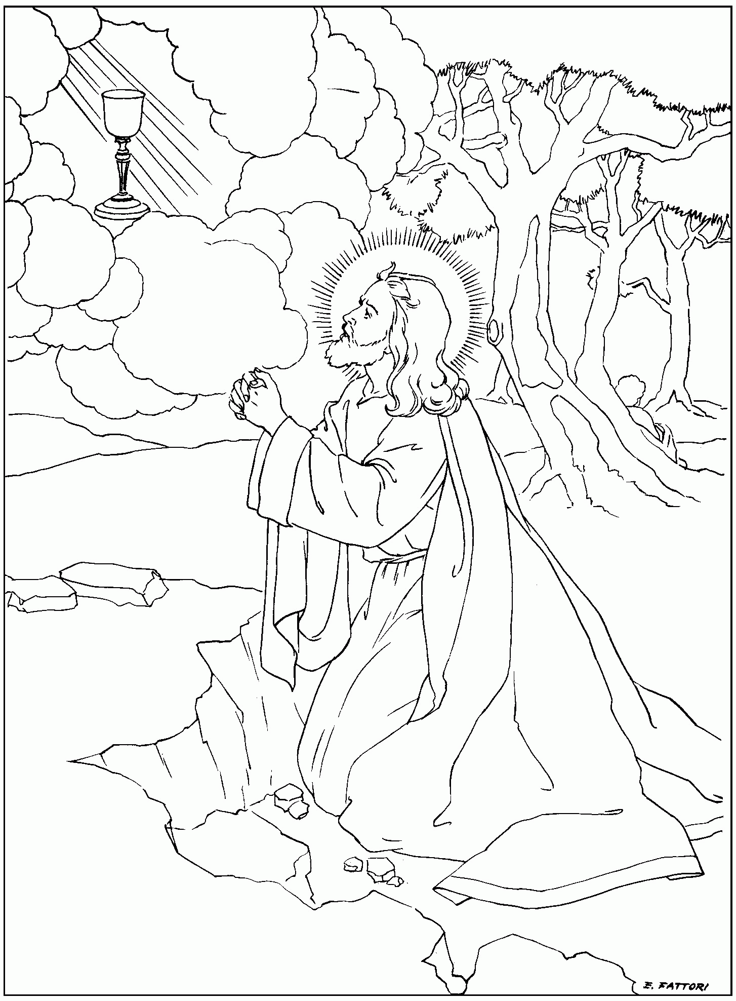 Rosary Coloring Pages – Family in Feast and Feria