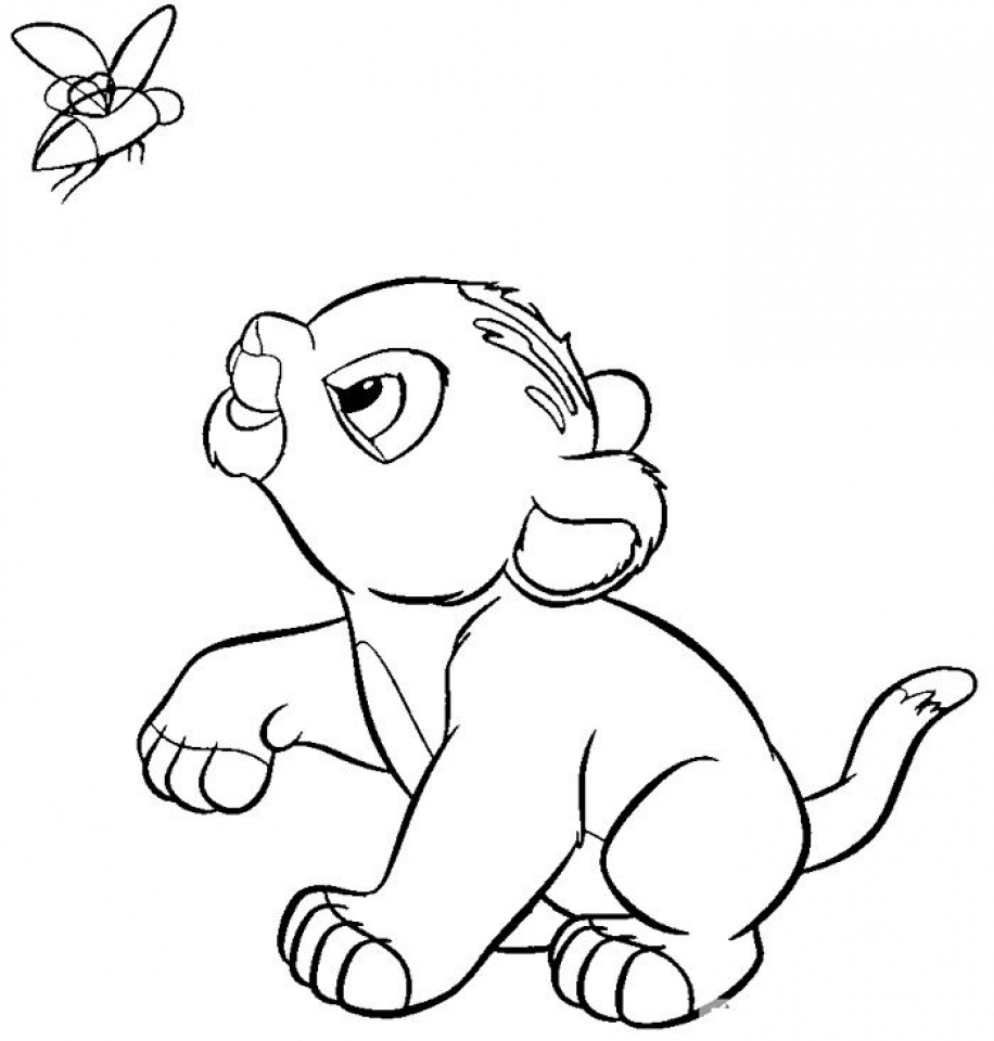 Get This Lion Cub Coloring Pages for Kids 36658 !