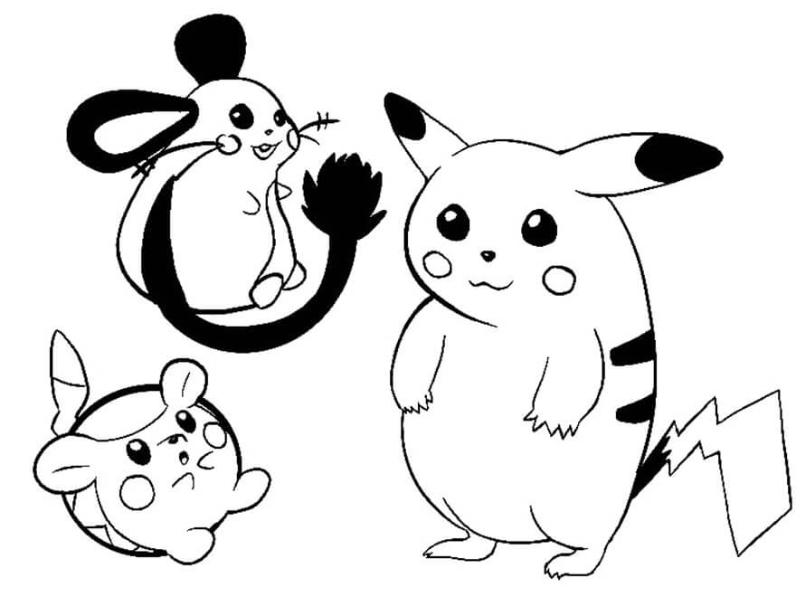 Dedenne 5 Coloring Page - Free Printable Coloring Pages for Kids