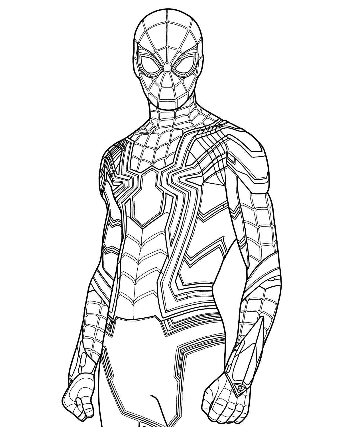 Iron Spider Coloring Pages - Coloring Home
