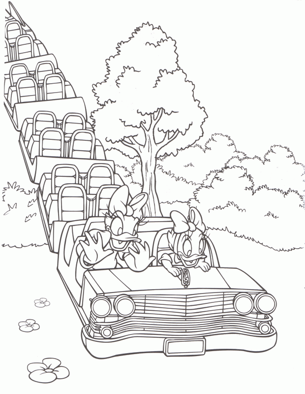 Roller Coaster Coloring Pages - Clip Art Library