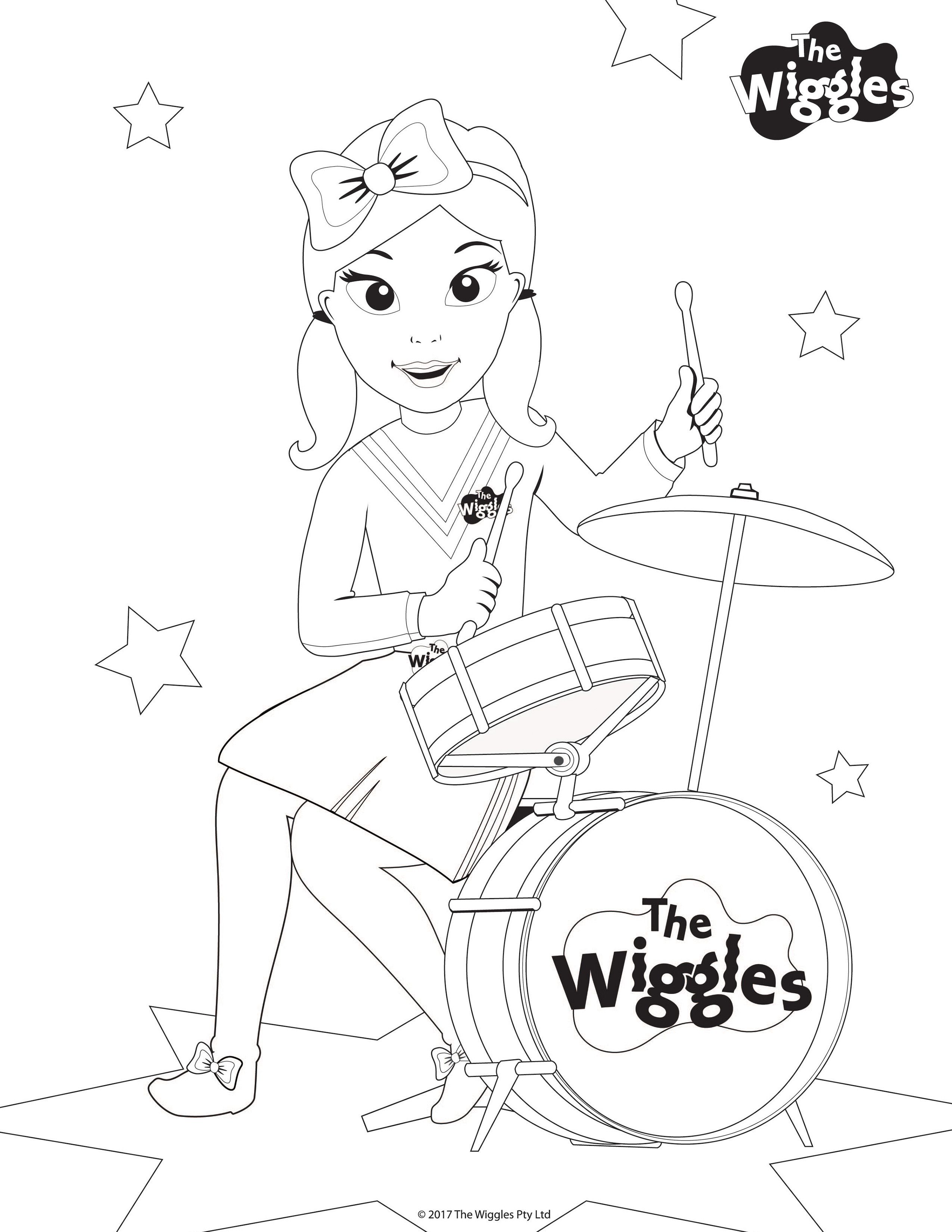 The Wiggles Activity: Color Emma the Drummer! | Wiggles birthday, Wiggles  party, Emma wiggle