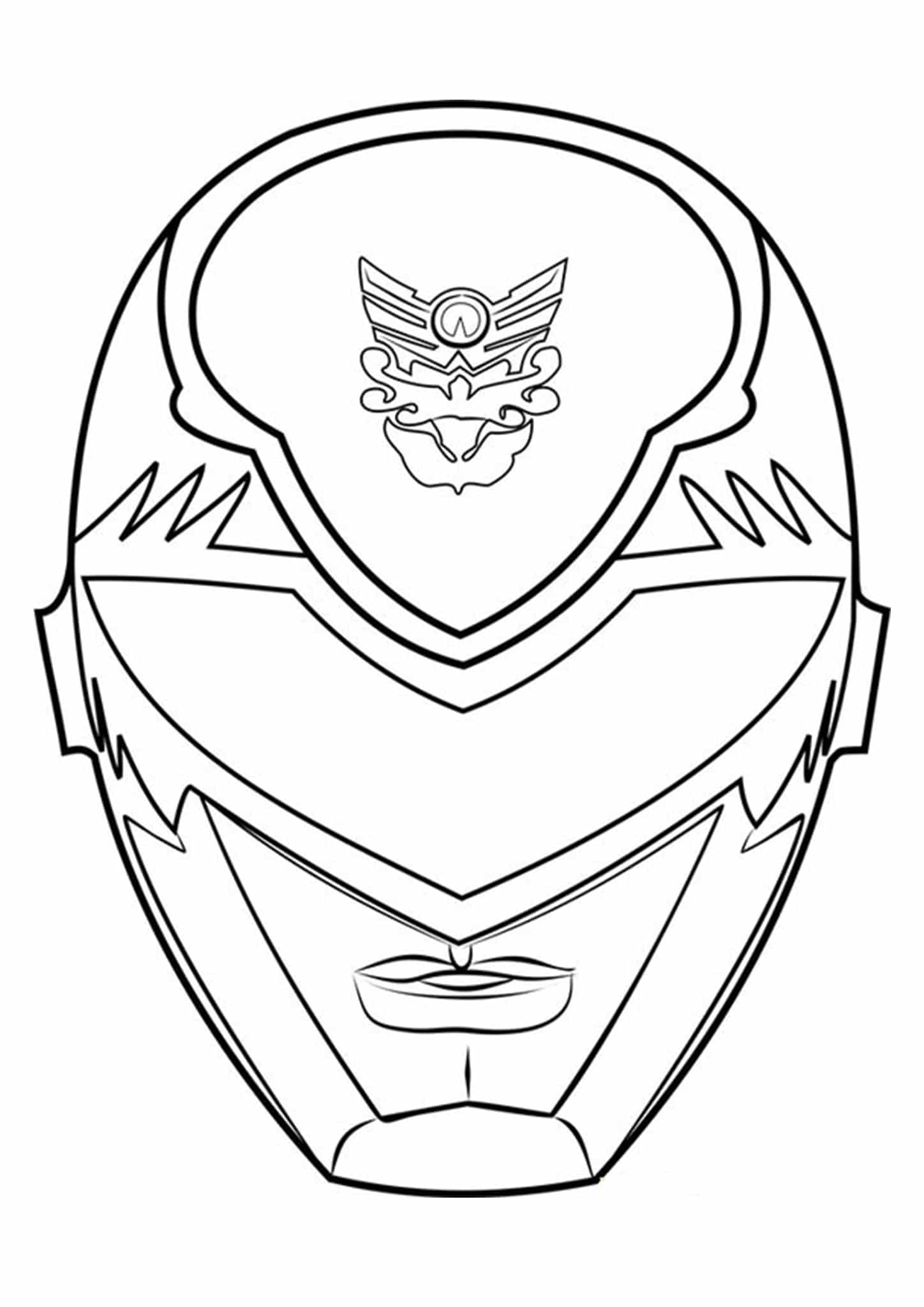 Power Ranger Mask Coloring Page - Free Power Rangers Coloring ...