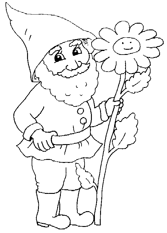 Printable Gnome Coloring Pages | Coloring pages, Gnome patterns