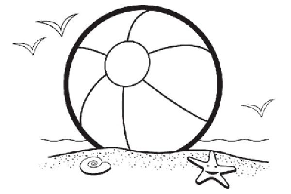 Beach Ball Coloring Pages - ClipArt Best - ClipArt Best | Coloring pages,  Free coloring pages, Beach coloring pages