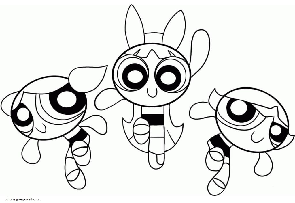Powerpuff Girls Coloring Pages - Coloring Pages For Kids And Adults