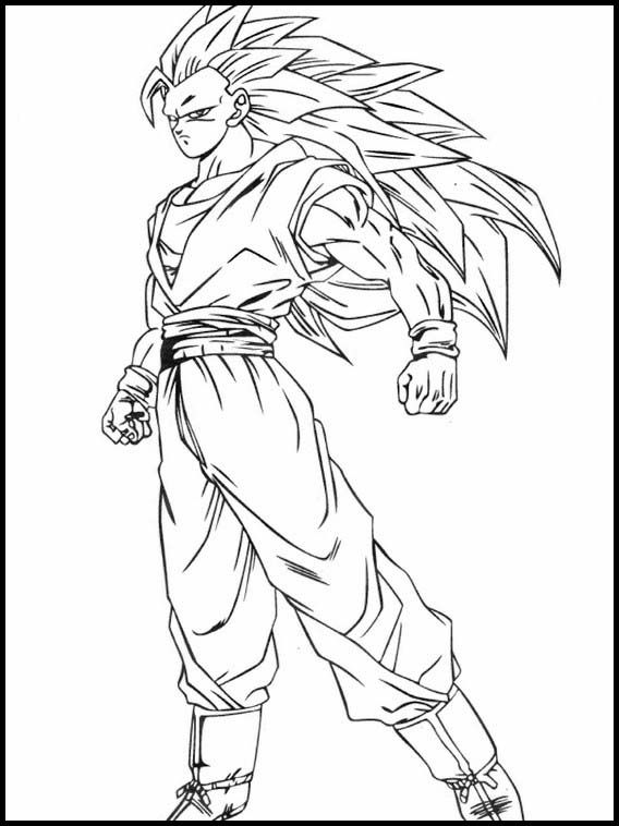 Goku SSJ3 Coloring Pages - Coloring Home