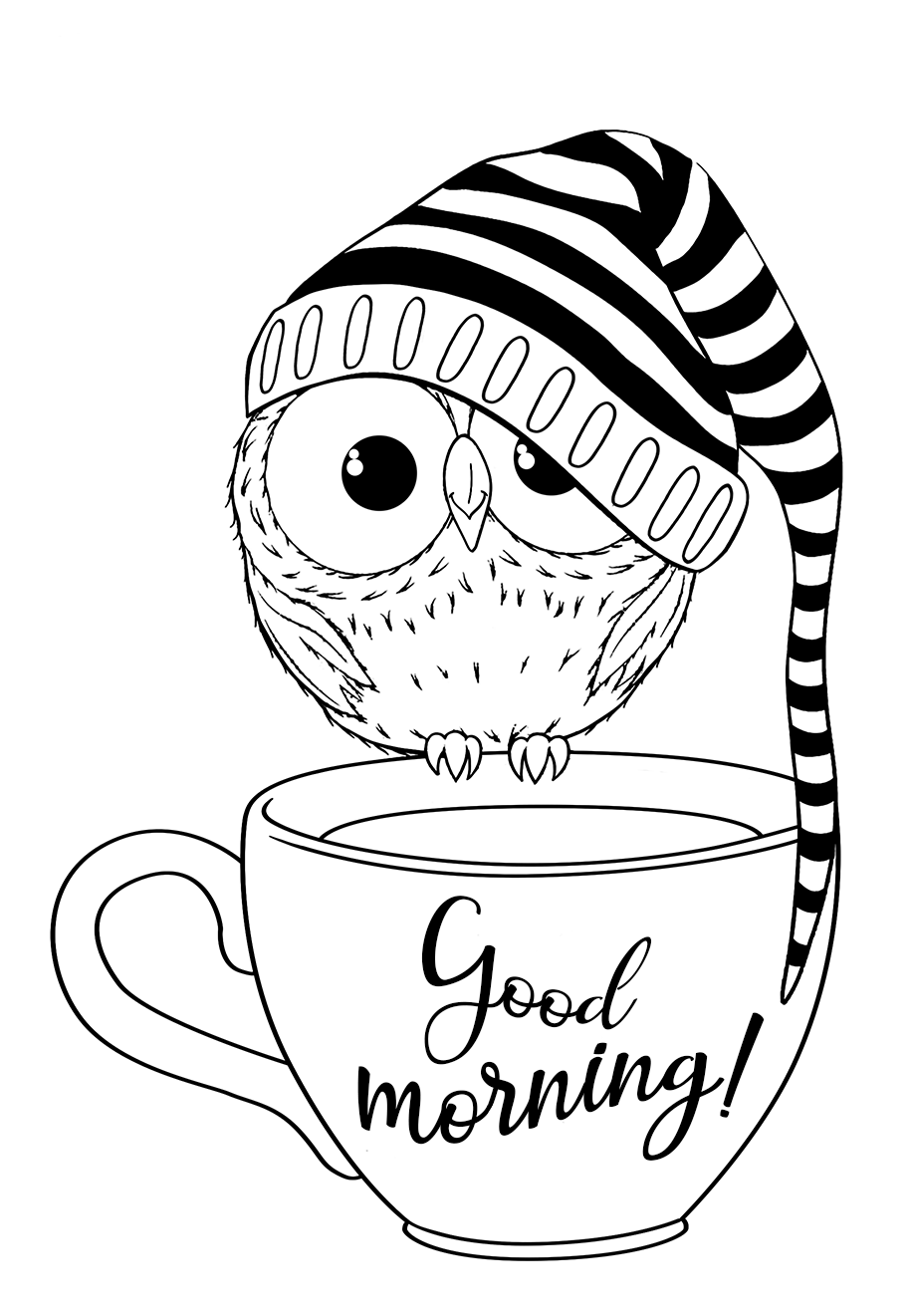Good morning - Coloring pages for you
