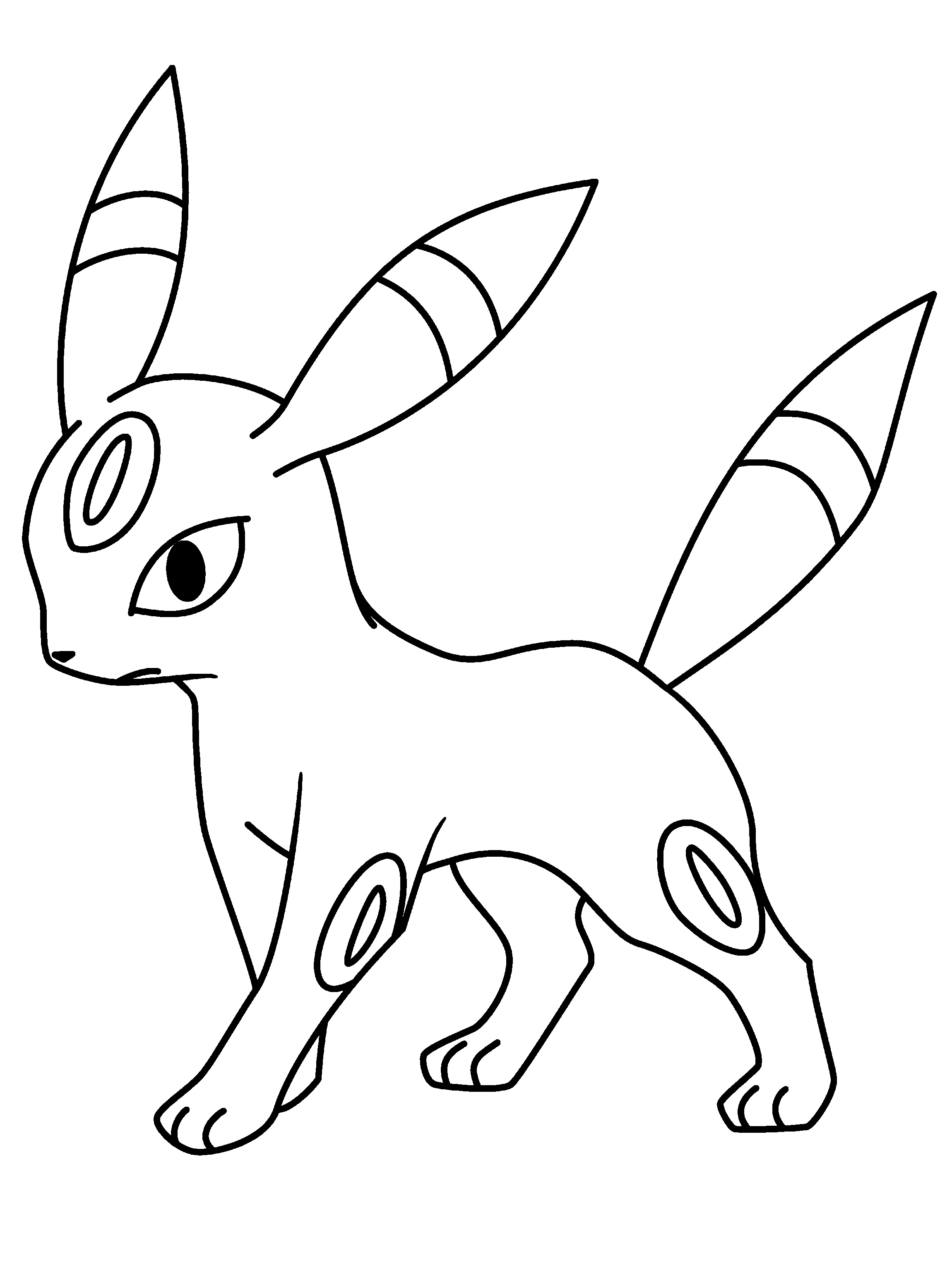 Umbreon Coloring Pages Printable | Activity Shelter