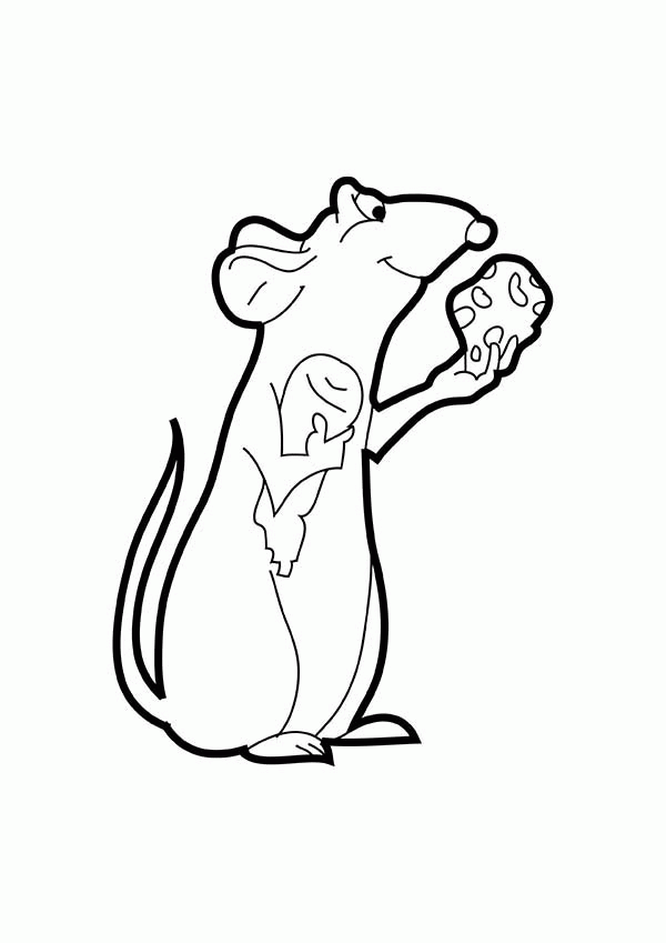 Ratatouille Mouse and Rat Tasting Cheese Coloring Pages ...