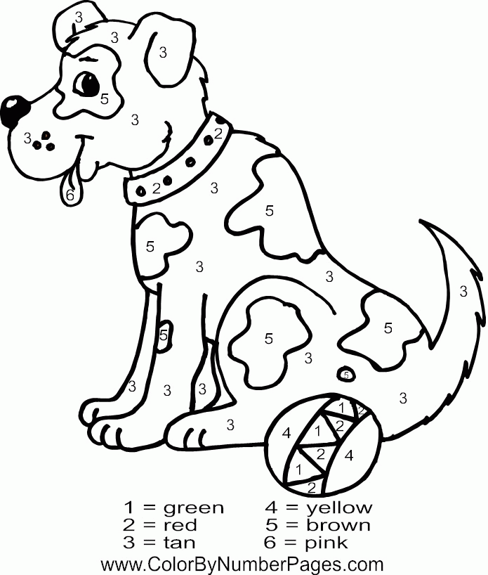 Pics Of Printable Animal Coloring Page Color By Number - Coloring Home