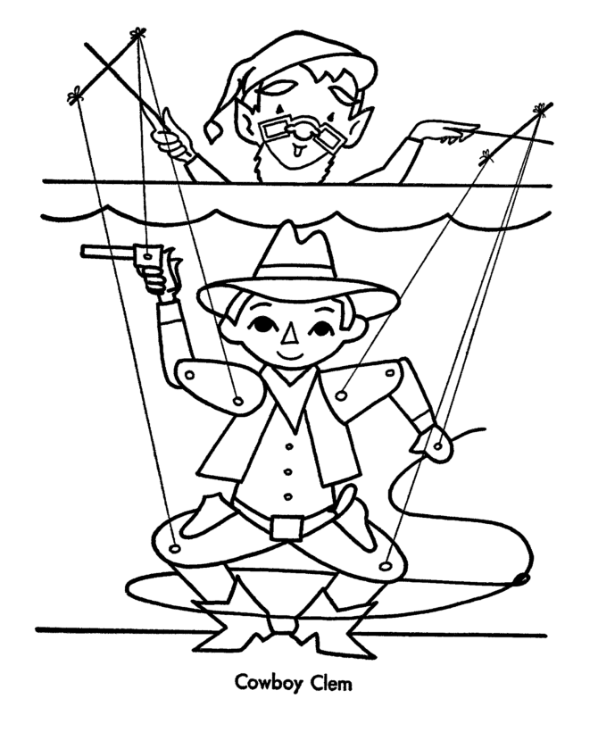 Coloring Page Puppet Stage - Coloring Pages For All Ages