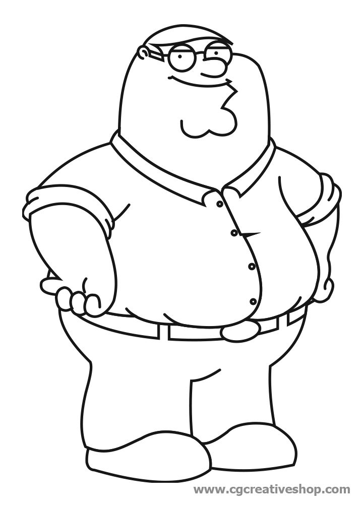 Adult Family Guy Coloring Pages, Definition Peter Griffin Coloring ...