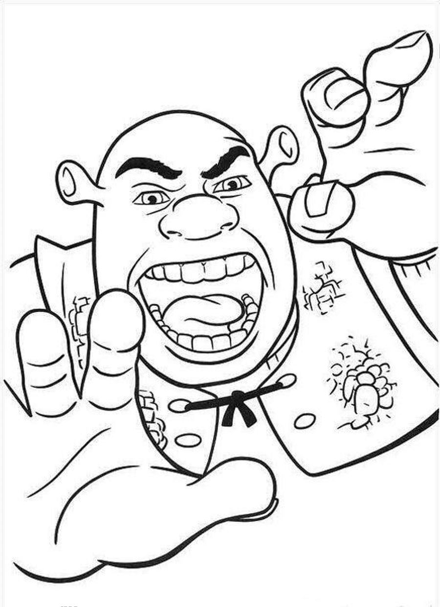 Shrek Coloring Page - Coloring Home
