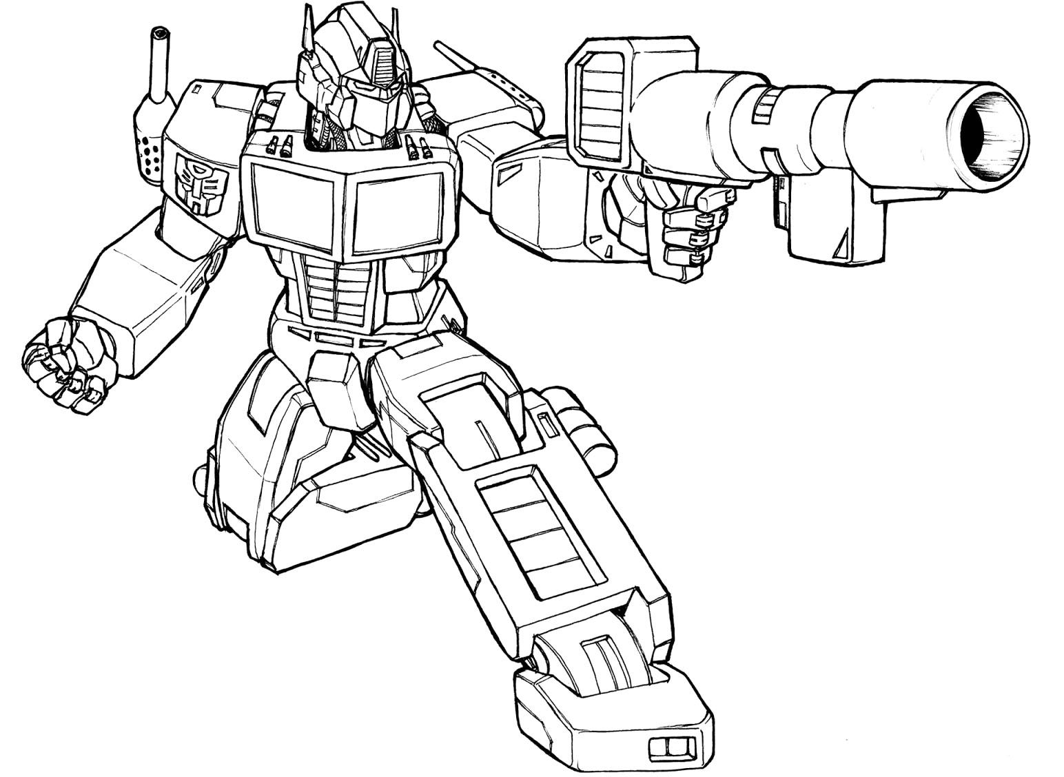 Enemy Shooting Transformers Coloring Pages | Coloring pages ...