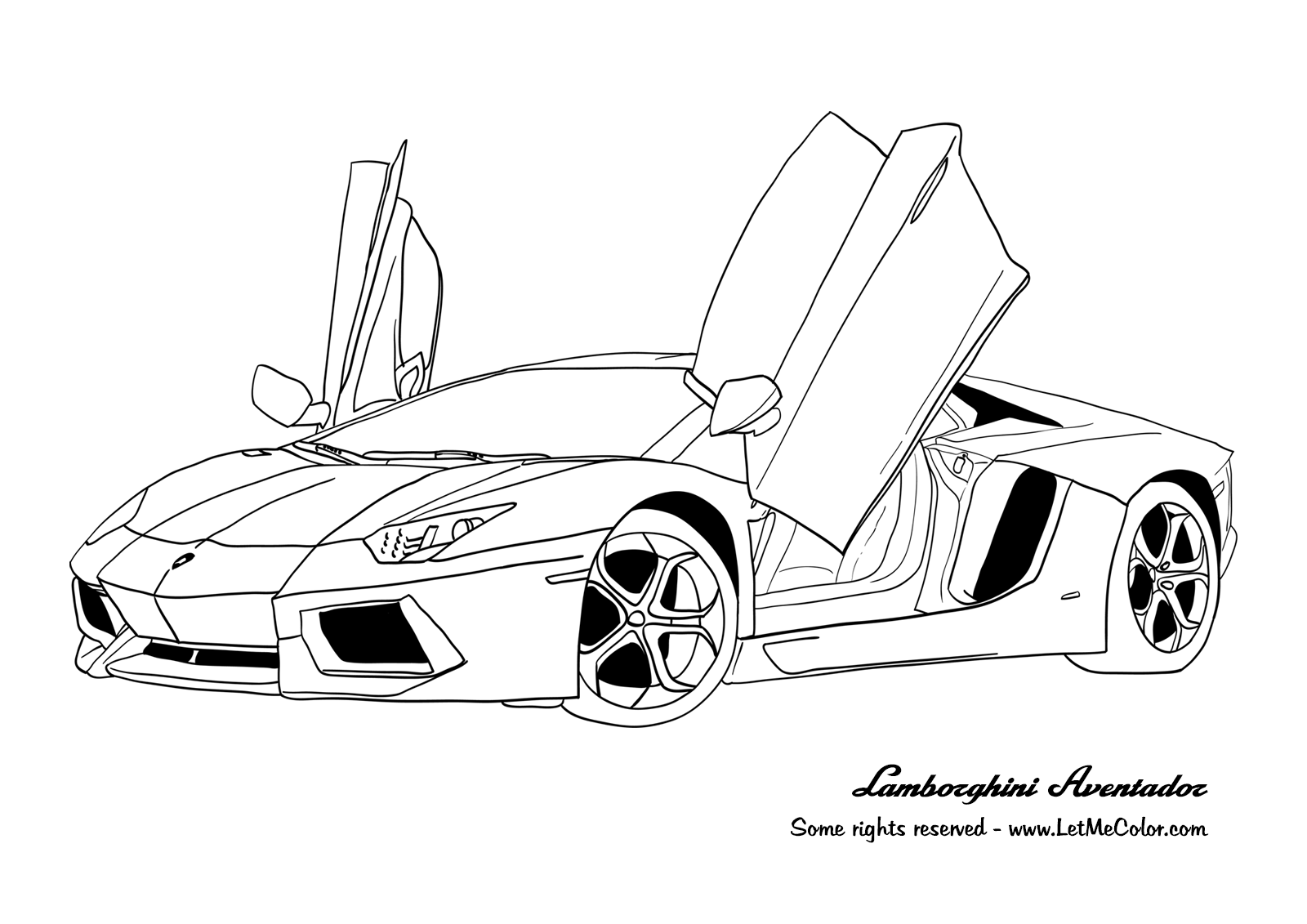Cars-coloring-page-Ferrari-LaFerrari-F150-LetMeColor.com ...