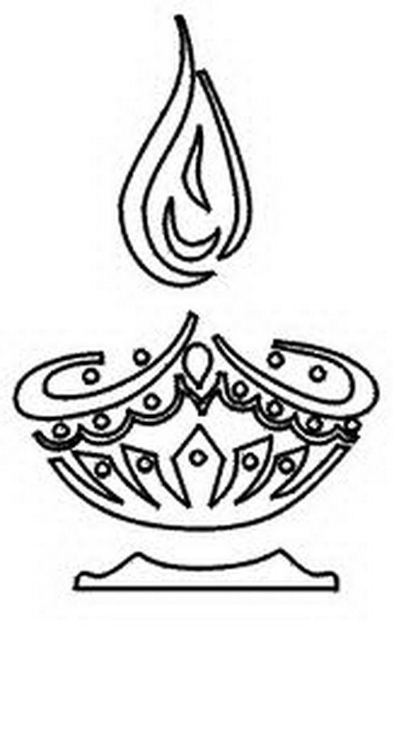 Diwali Colouring Pages -
