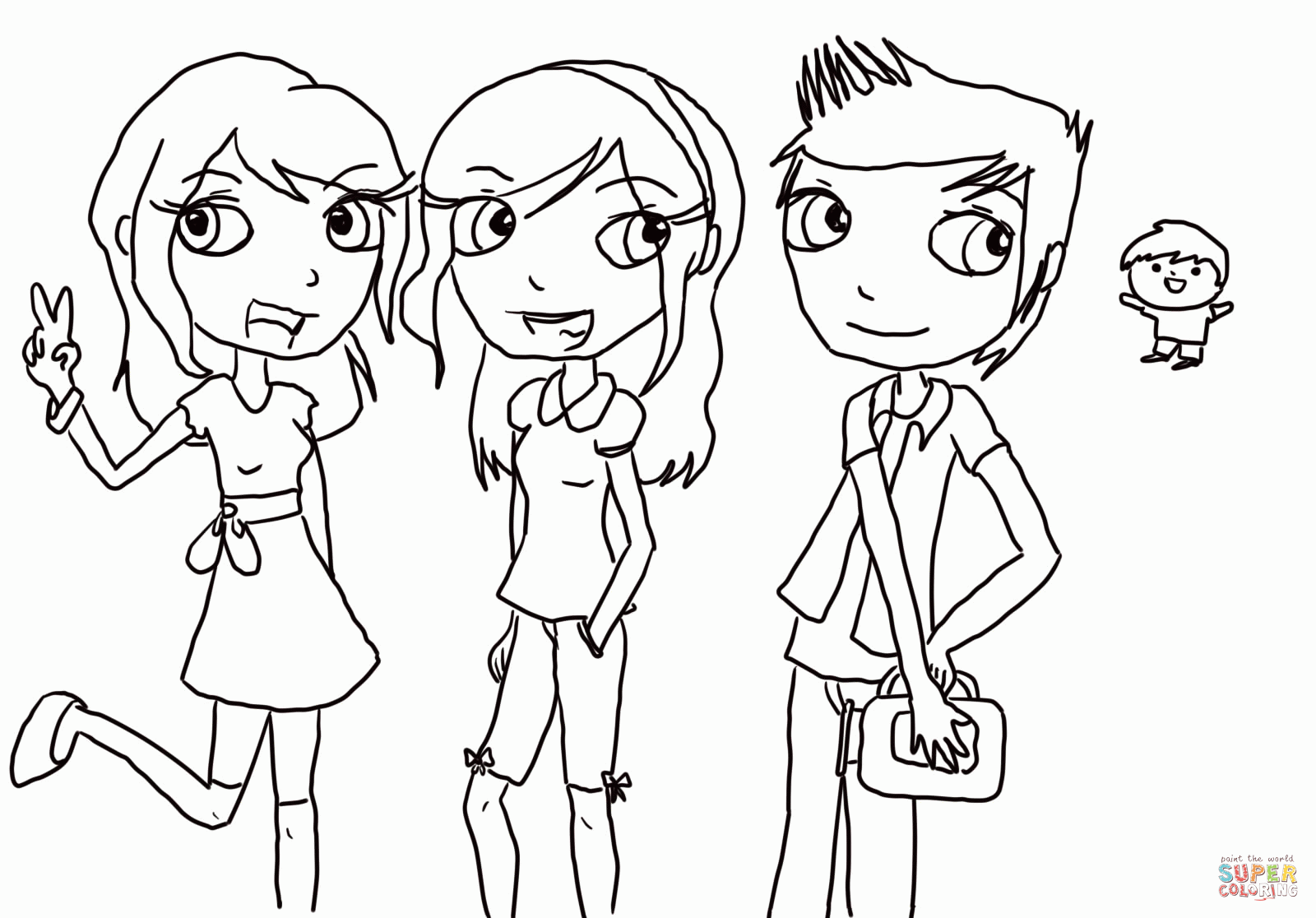 Icarly With Victorious Coloring Pages - High Quality Coloring Pages