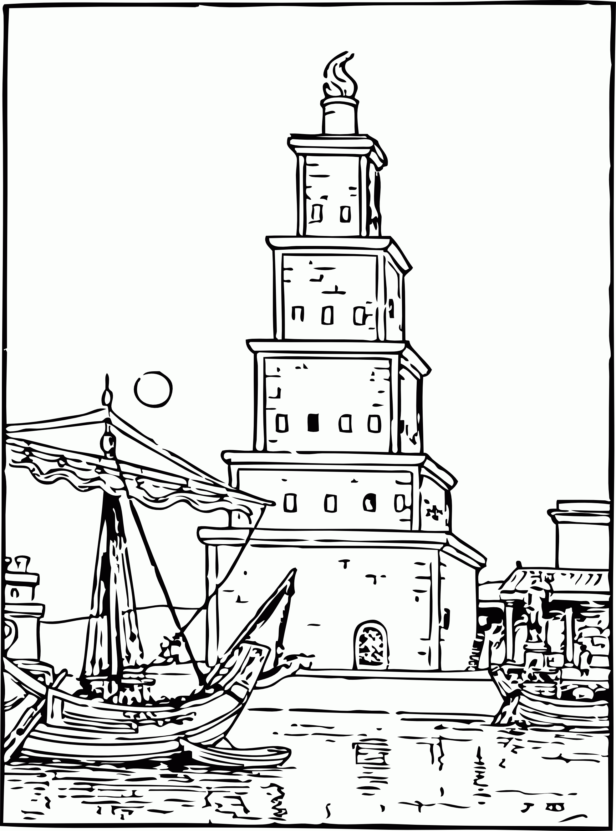 Free Printable Lighthouse Coloring Pages For Kids
