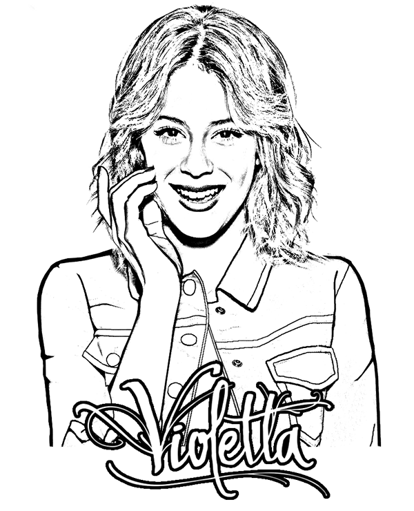 Violetta on free printables to download and color for girls ...