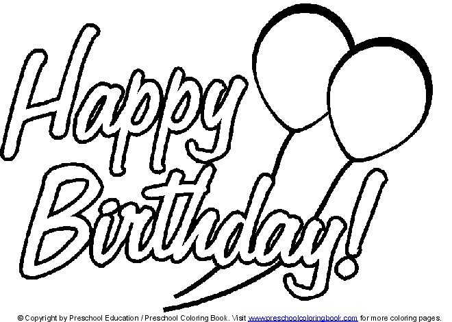 Happy Birthday Coloring Pages 2017 - Dr. Odd