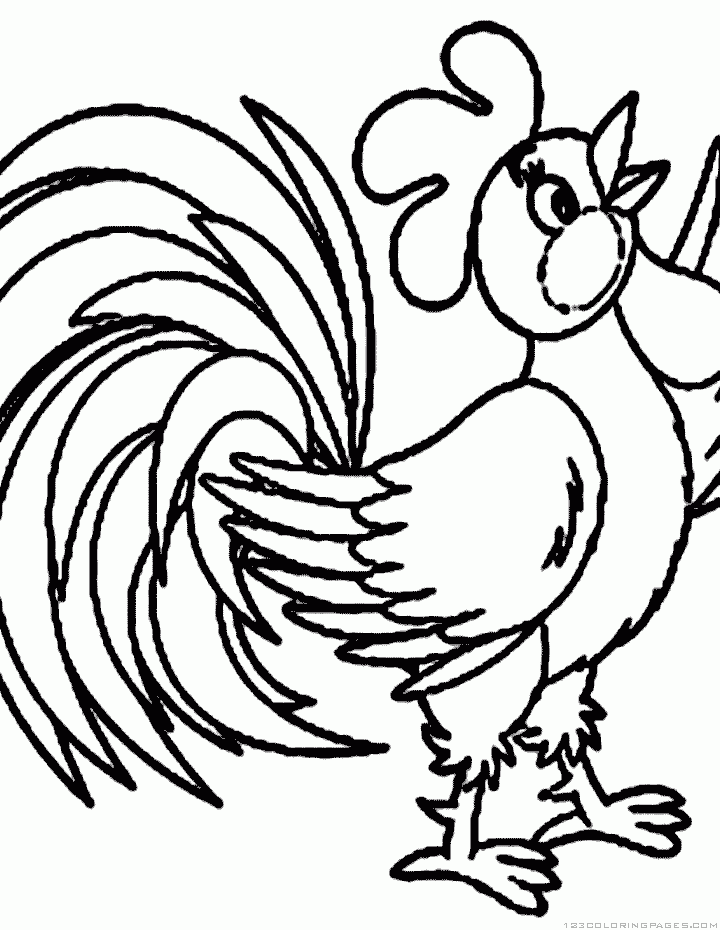 Rooster Coloring Pages - Part 6