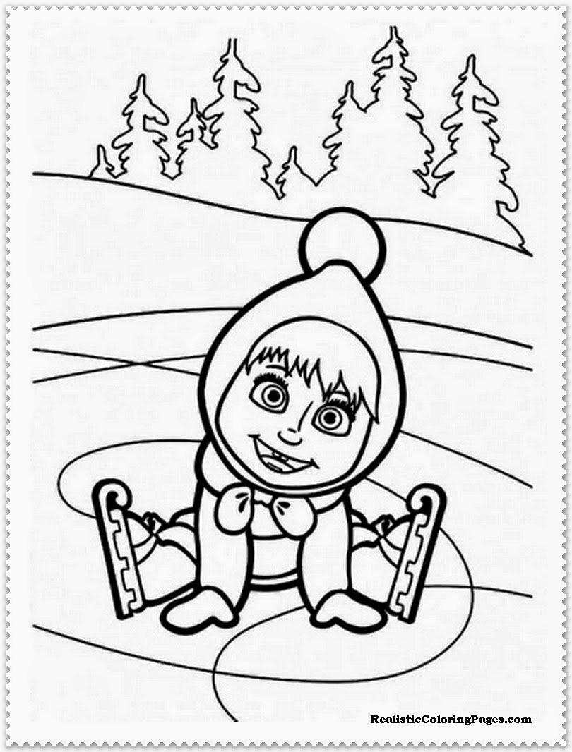 Coloring Pages : Coloringges Free Masha And Bear Printable ...
