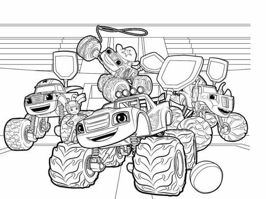 Blaze And The Monster Machines Coloring Pages - Part 2