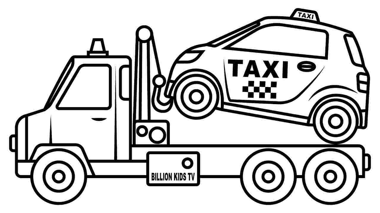 tow truck coloring pages