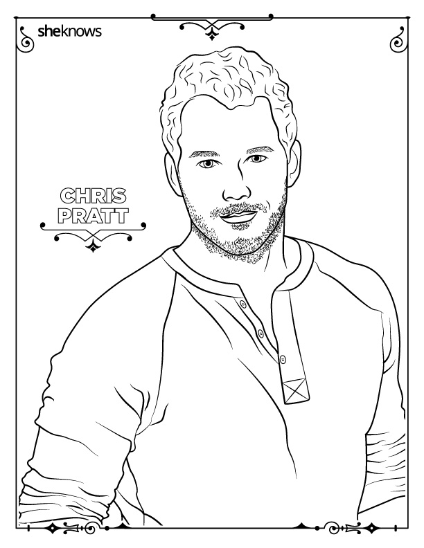32 Adult Coloring Book Pages Of Hollywood's Hottest Men (and They're