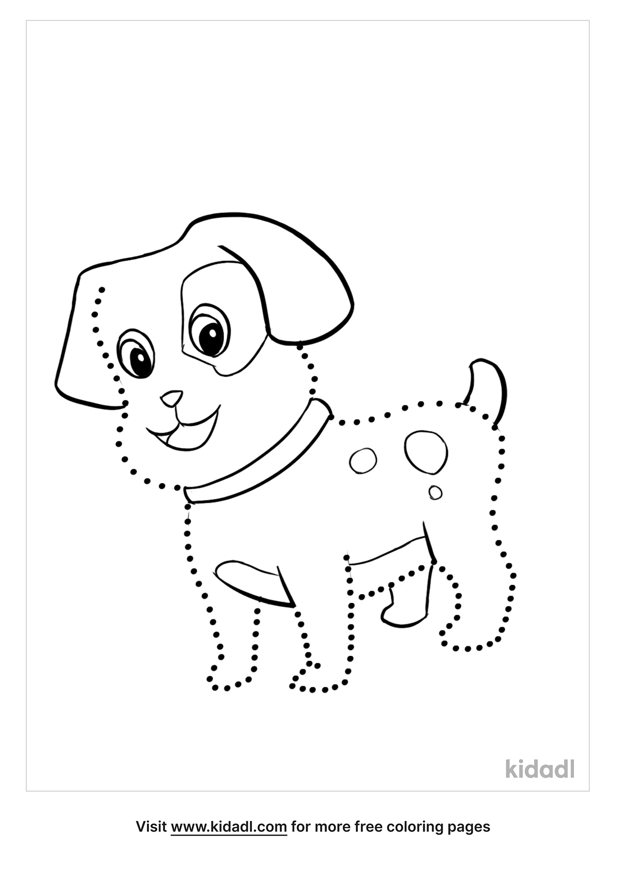 Dot To Dot Dog Coloring Pages | Free Animals Coloring Pages | Kidadl