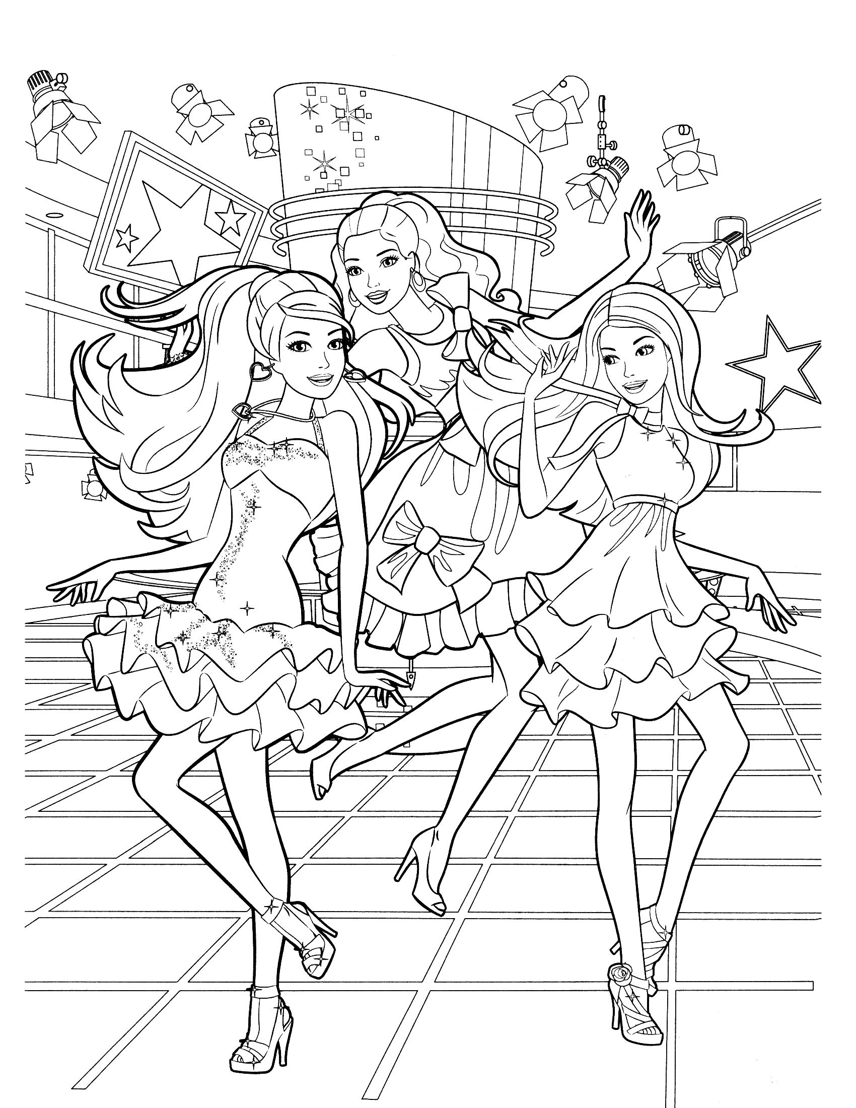 45 Staggering Barbie Coloring Book Pages – haramiran