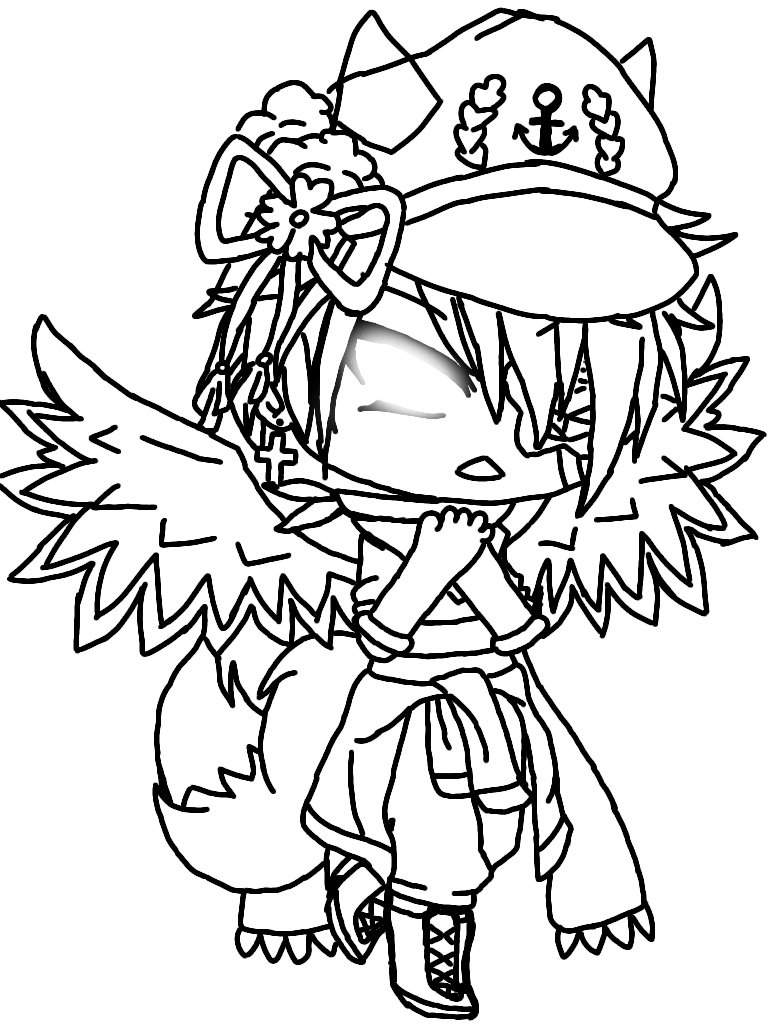 Gacha Life Boy Coloring Pages   Coloring Home